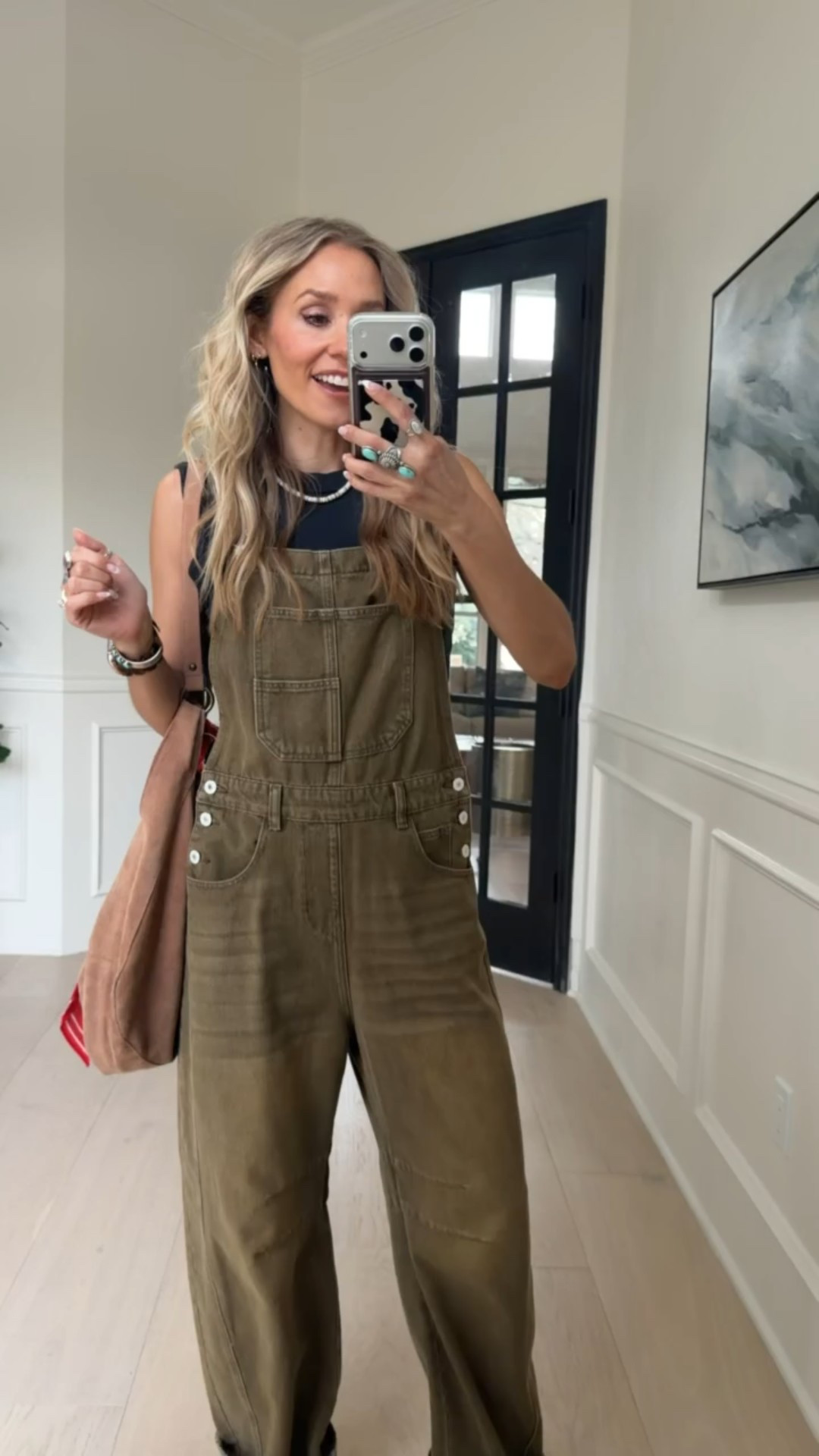 🤍 My favorite tank top with wider straps paired with a FP inspired barrel overalls. My sandals are Steve Madden inspired for only $35! 

Wearing size s / tts in both 

#LTKootd #LTKdayinmylife #LTKgrwm