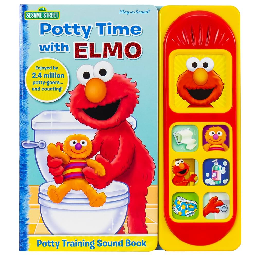 Sesame Street - Potty Time with Elmo - Potty Training Sound Book - PI Kids | Amazon (US)