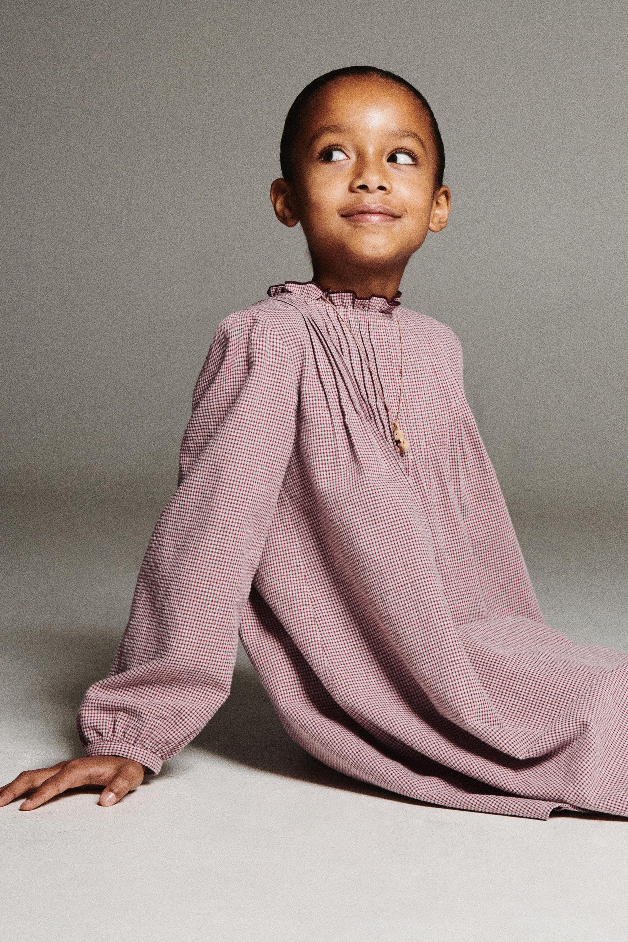 GINGHAM CHECK DRESS | Zara Canada