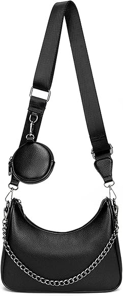 Small Quilted Crossbody Hobo Bags for Women, Stylish Designer Shoulder Bag Lightweight Purses and... | Amazon (US)