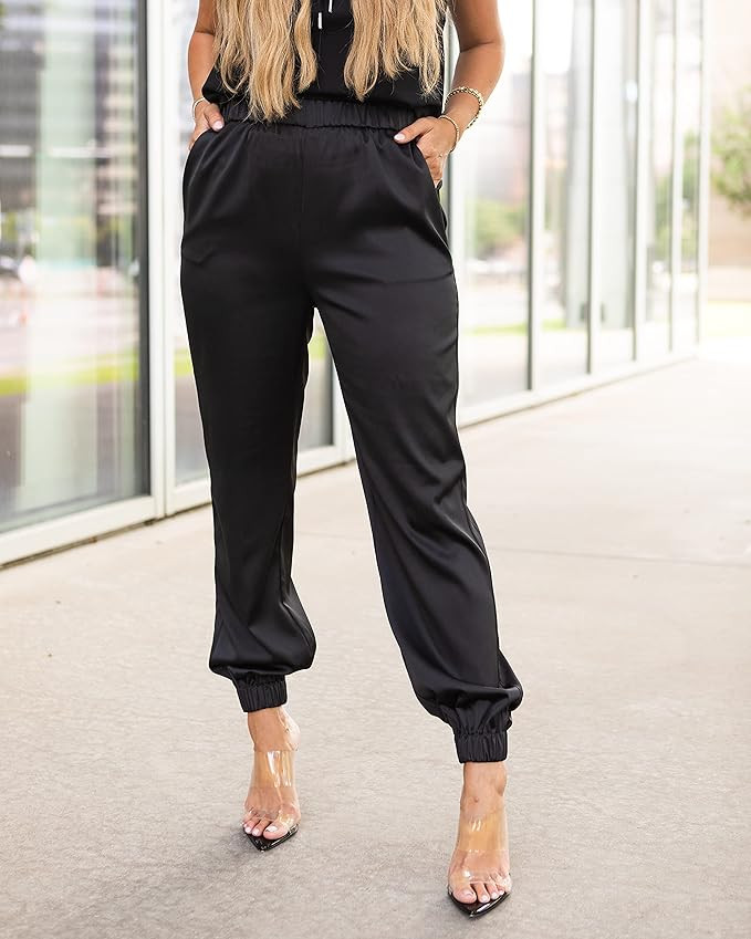 The Drop Women's Black Jogger Pant by @kerrently | Amazon (US)