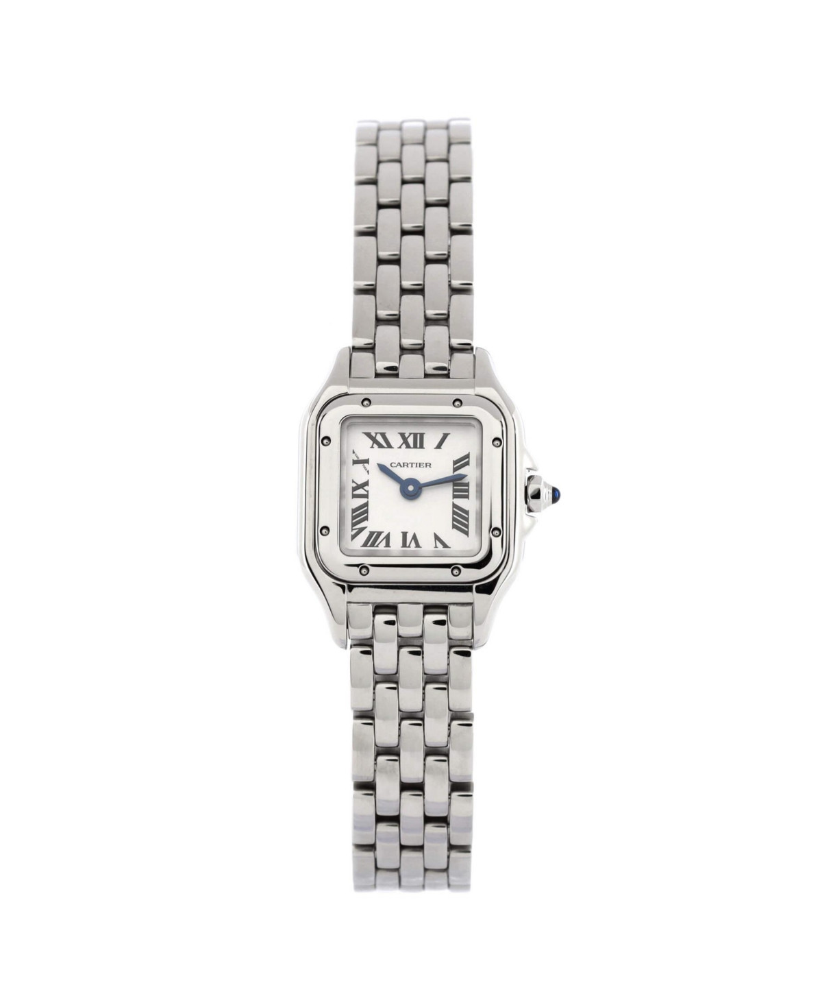Pre-Owned Cartier Panthere de Cartier Quartz Watch in Stainless Steel 22mm - Dial color: natural | Macy's
