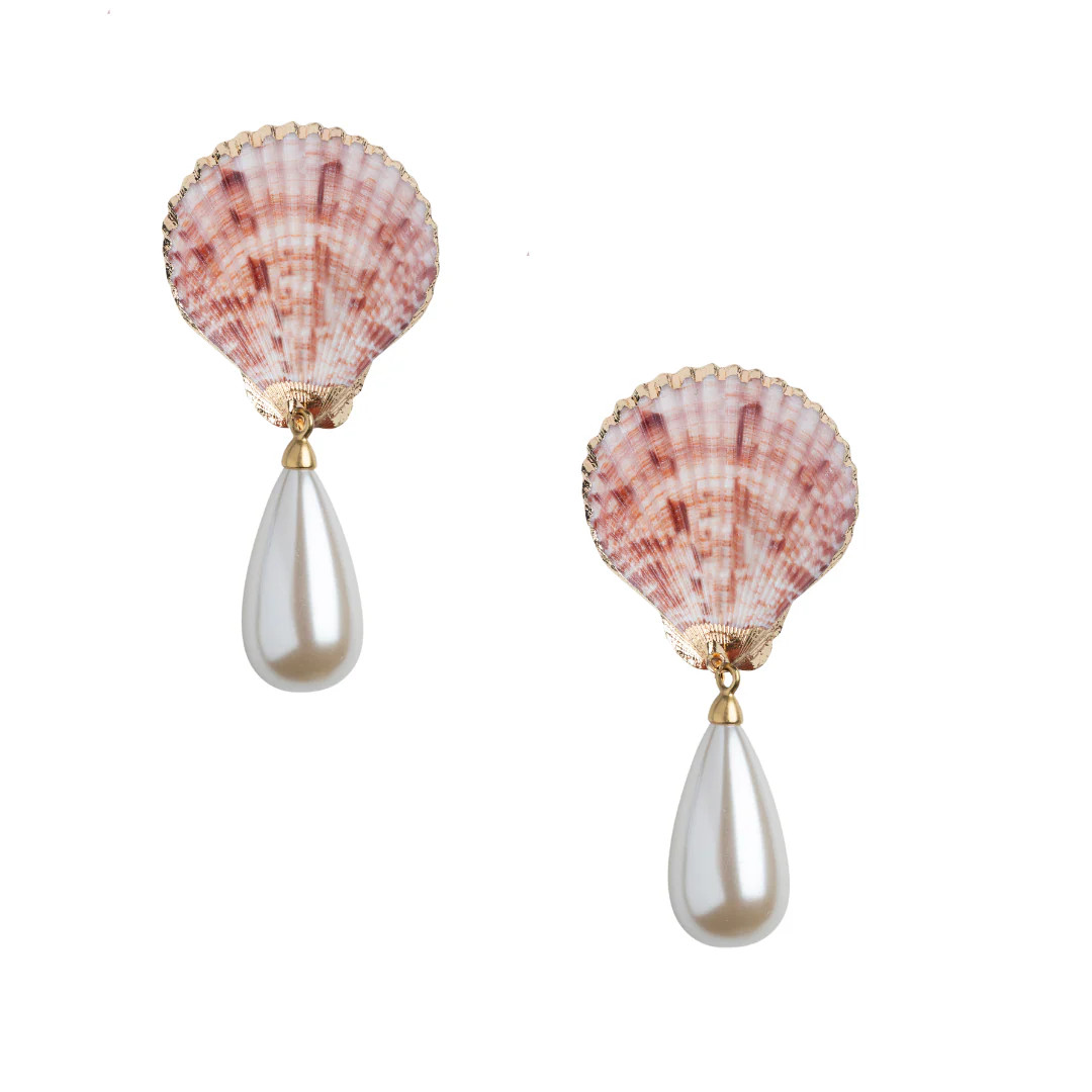 Capri Shell Pearl Drops | Neely Phelan