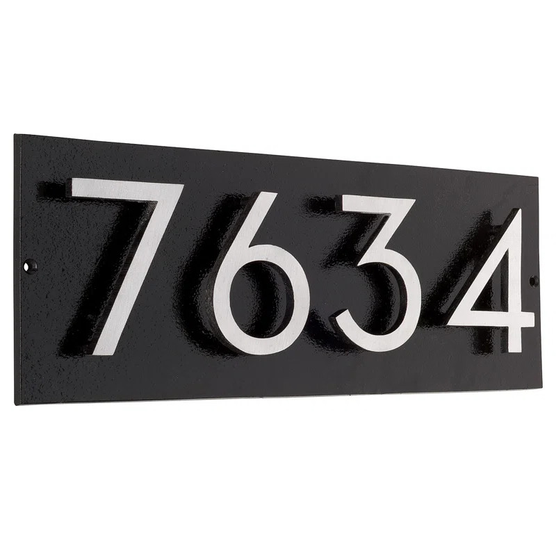 Floating 1-Line Wall Address Plaque | Wayfair North America