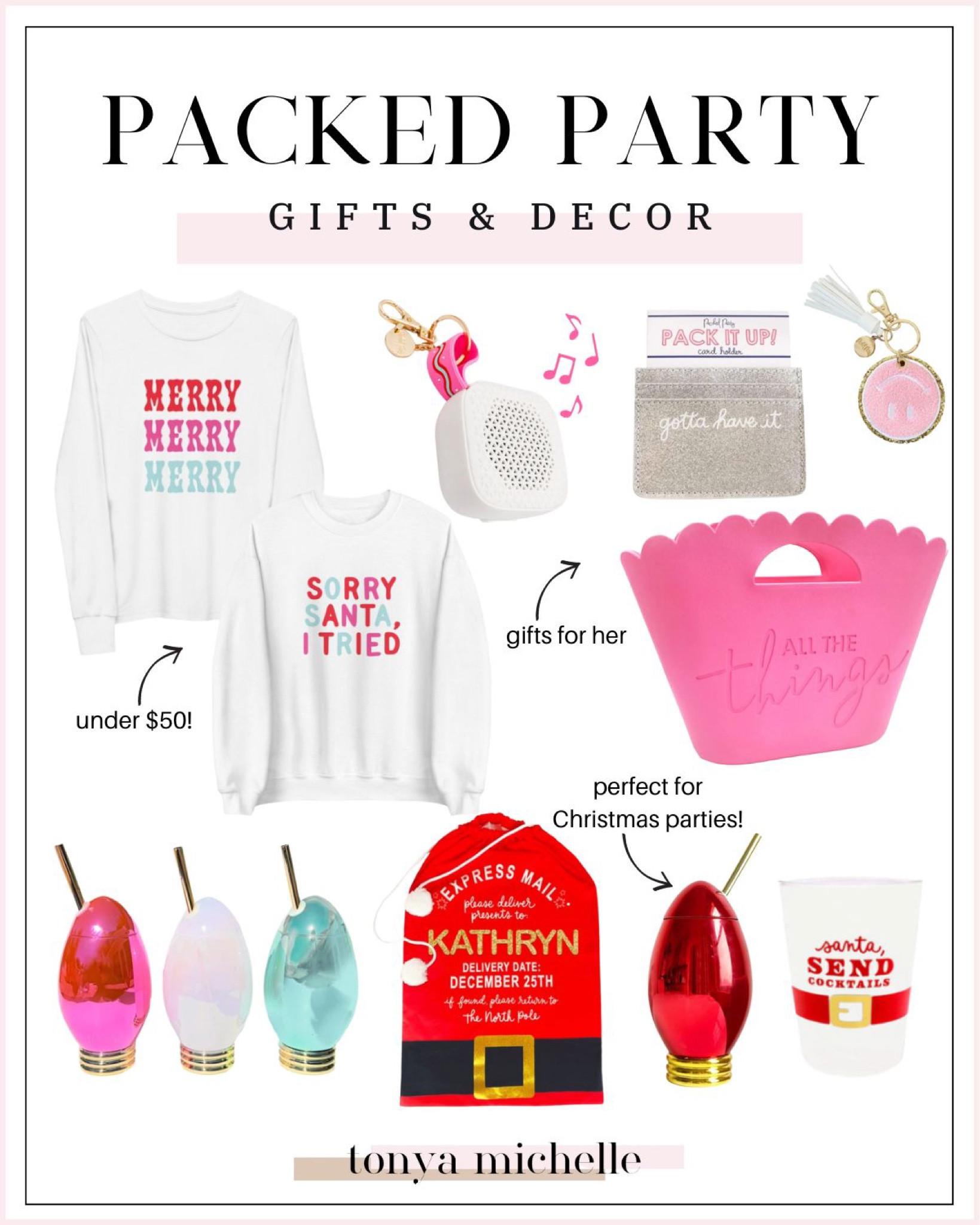 Packed party Christmas decor - lightbulb cups - Christmas party decor - christmas cups - christmas graphic tees - teacher gift guide - gifts for teachers - stocking stuffers for girls - kids stocking stuffers 


#LTKGiftGuide #LTKHoliday #LTKFind