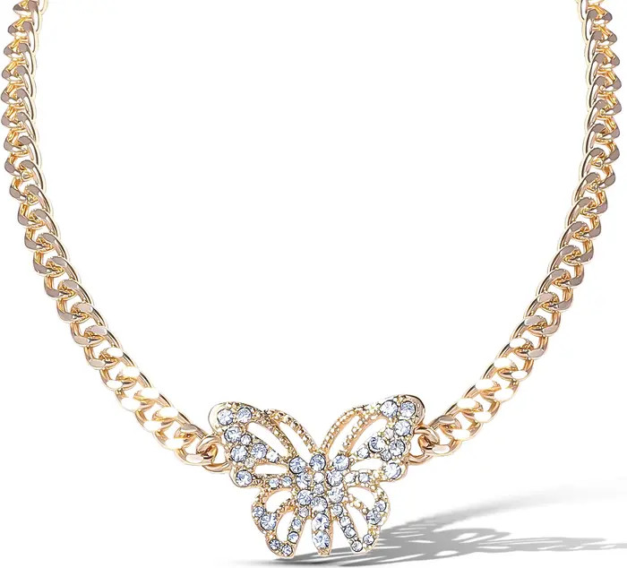 Butterfly Pendant Chain Necklace | Nordstrom