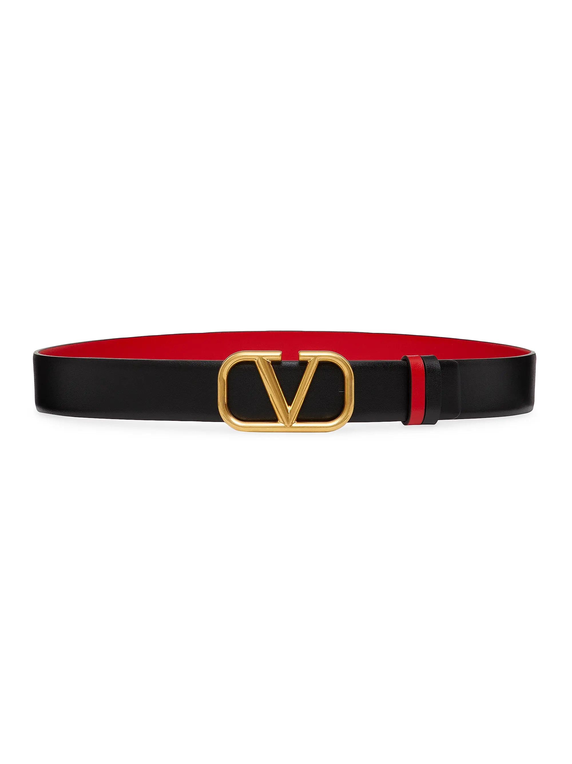 Reversible VLogo Leather Belt | Saks Fifth Avenue