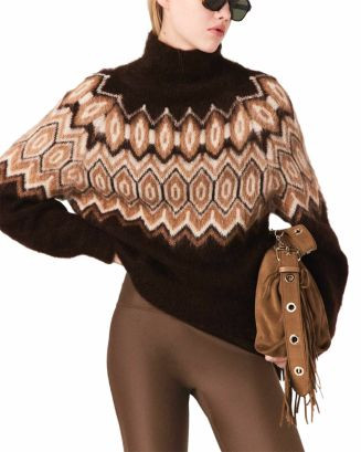 Montebianco Fair Isle High Neck Sweater | Bloomingdale's (US)