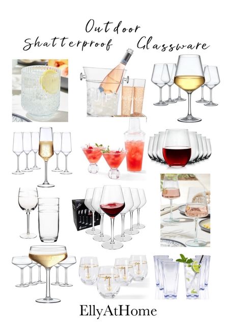 Outdoor shatterproof glassware for patio days and nights, entertaining, bbq, get togethers. Shop in a variety of styles. Amazon home, Walmart. 

#LTKFamily #LTKParties #LTKHome