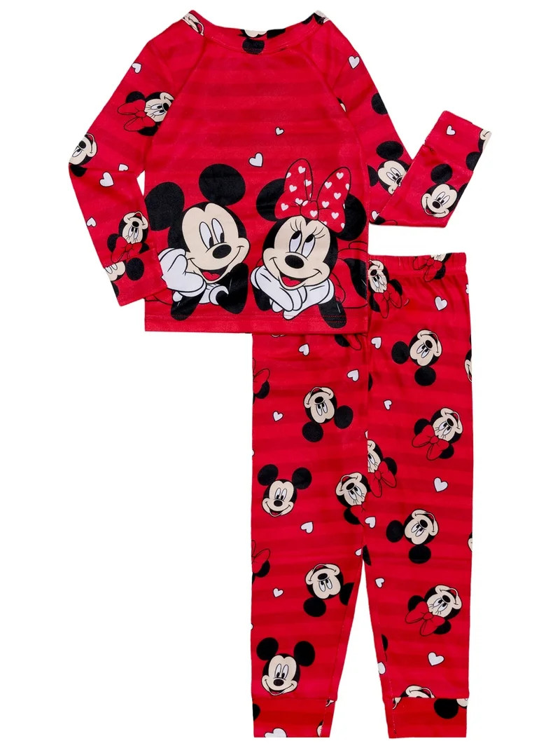 Character Toddler Unisex Valentine's Day Pajama Set, 2-Piece, Sizes 12M-5T | Walmart (US)