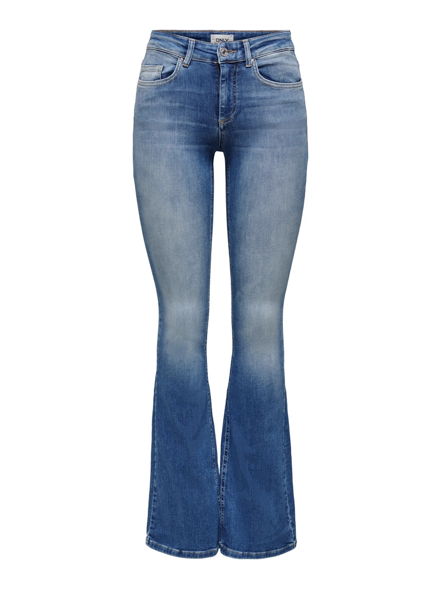 Flared Fit Mid waist Jeans | ONLY® | Only.com