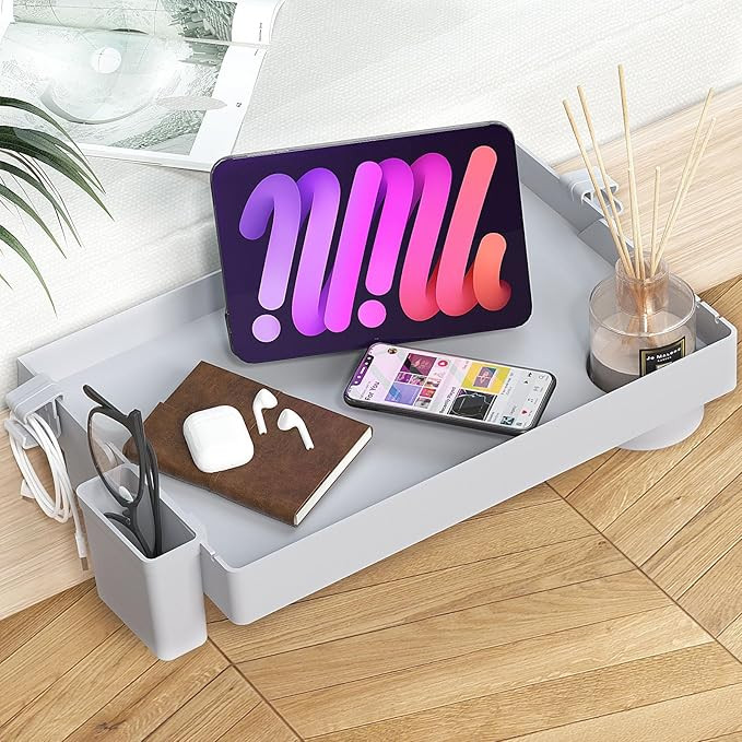 SPACEKEEPER Bedside Shelf for Bed, Foldable Bunk Bed Shelf Organizer for Top Bunk College Dorm Ro... | Amazon (US)