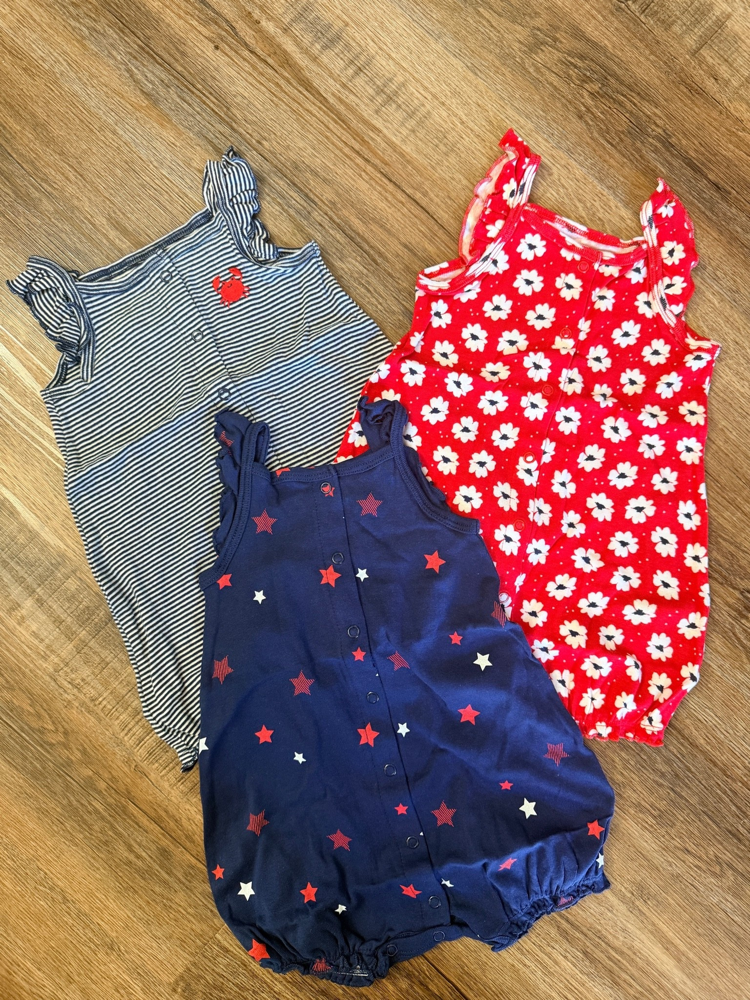 Just in time for all the patriotic holidays this summer - this super cute red, white, and blue baby romper set brings all the smiles. 

 #LTKBaby #LTKKids