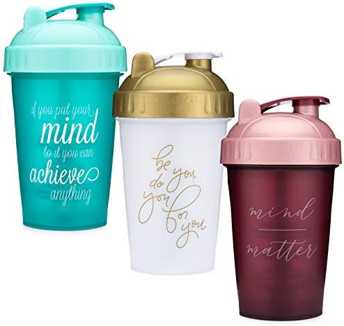 Motivational Quotes on Performa Perfect Shaker Bottle, 20 Ounce Classic Protein Shaker Bottle, Di... | Amazon (US)