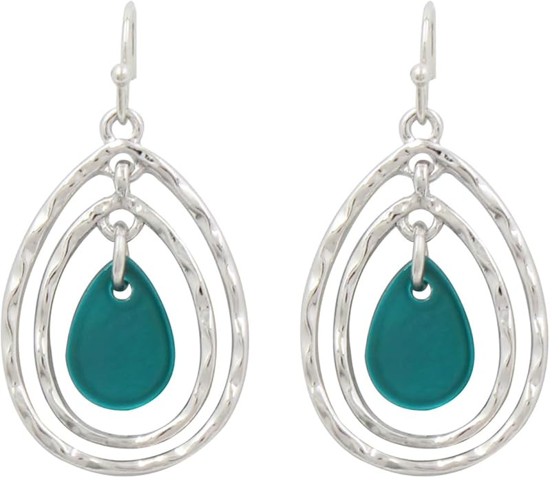 Big Colorful Shell Beads Earrings for Women Dangling Double Teardrop Beaded Geometric Fashion Jew... | Amazon (US)