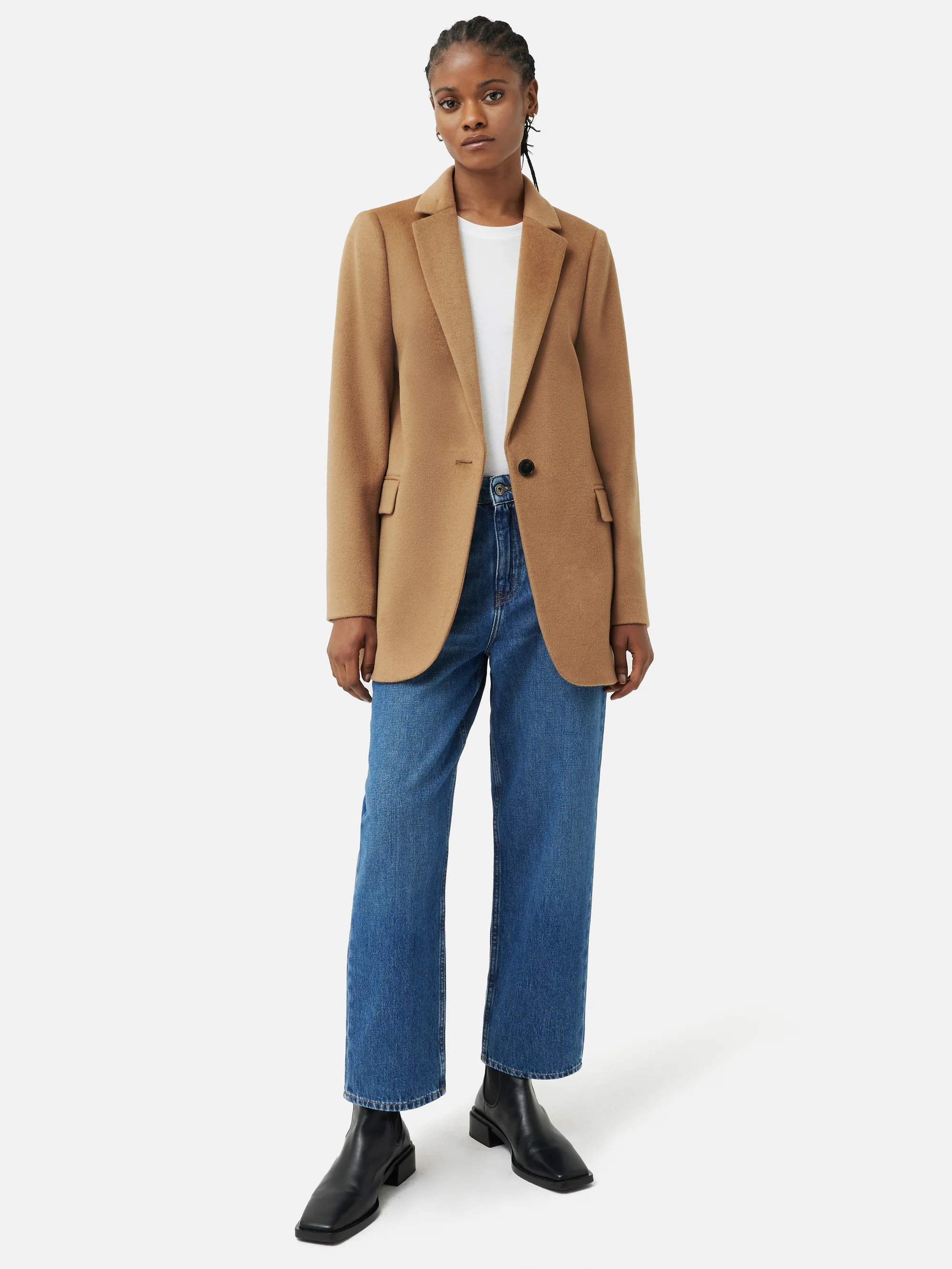 Wool Langford Tailored Coat | Camel | Jigsaw (UK)