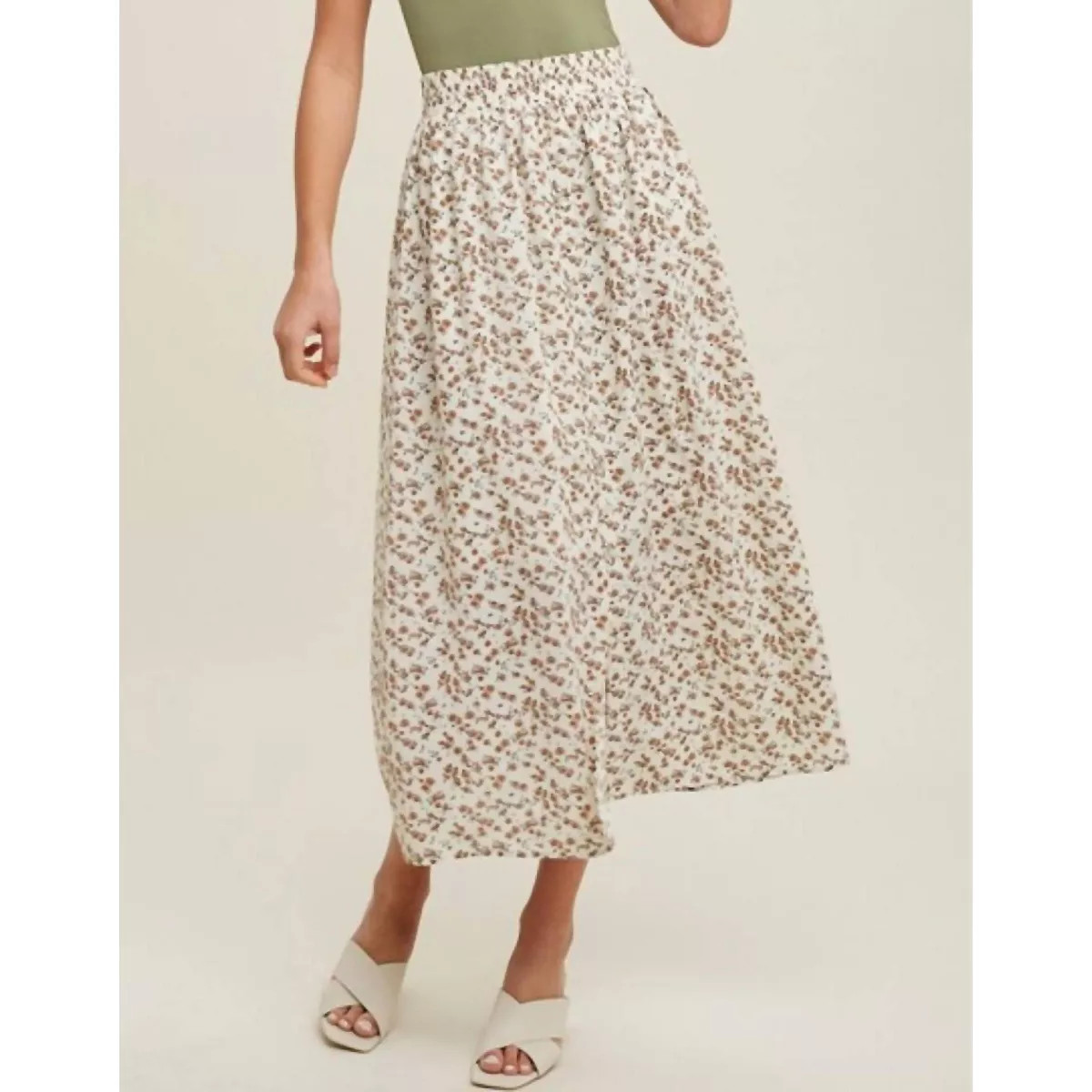 Women's Floral Buttoned Maxi Skirt - WISHLIST | Target