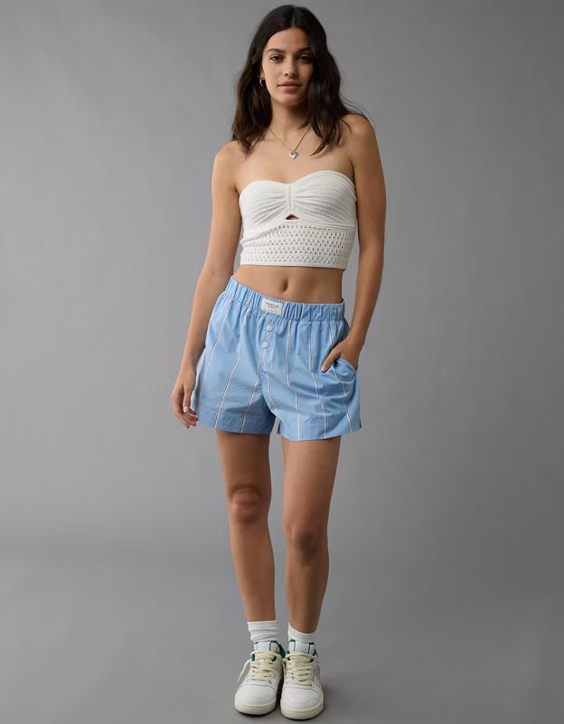 AE Cinch Front Crochet Tube Top | American Eagle Outfitters (US & CA)