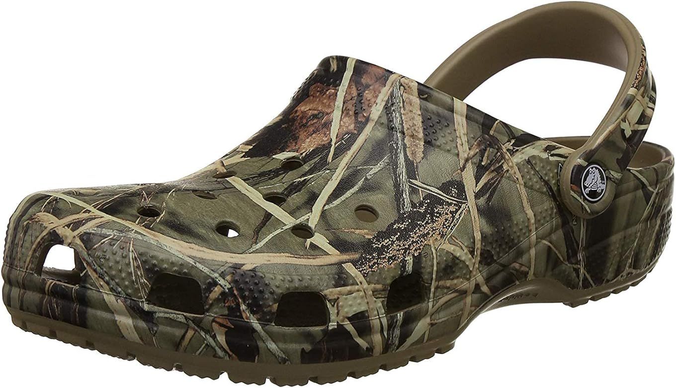 Crocs Men's and Women's Classic Realtree Clog  | Comfort Slip On Camo Casual Shoe | Lightweight | Amazon (US)