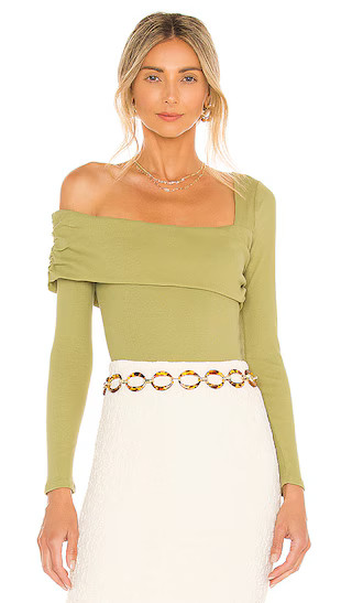 Florence Bodysuit in Moss Green | Revolve Clothing (Global)