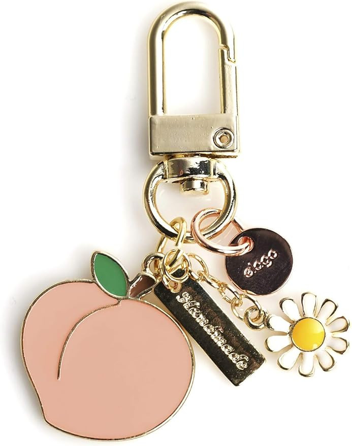 elago AirPods Keyring [PEACH] - Charm for AirPods, Handbag, Tote, Purse, Backpack, Bag, Car Key, ... | Amazon (US)