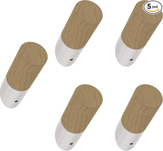 Amazon.com: Franklin Brass B41615-PUW-B Modern Slant Hook, 2-1/4", Pine Unfinished & Pure White, ... | Amazon (US)