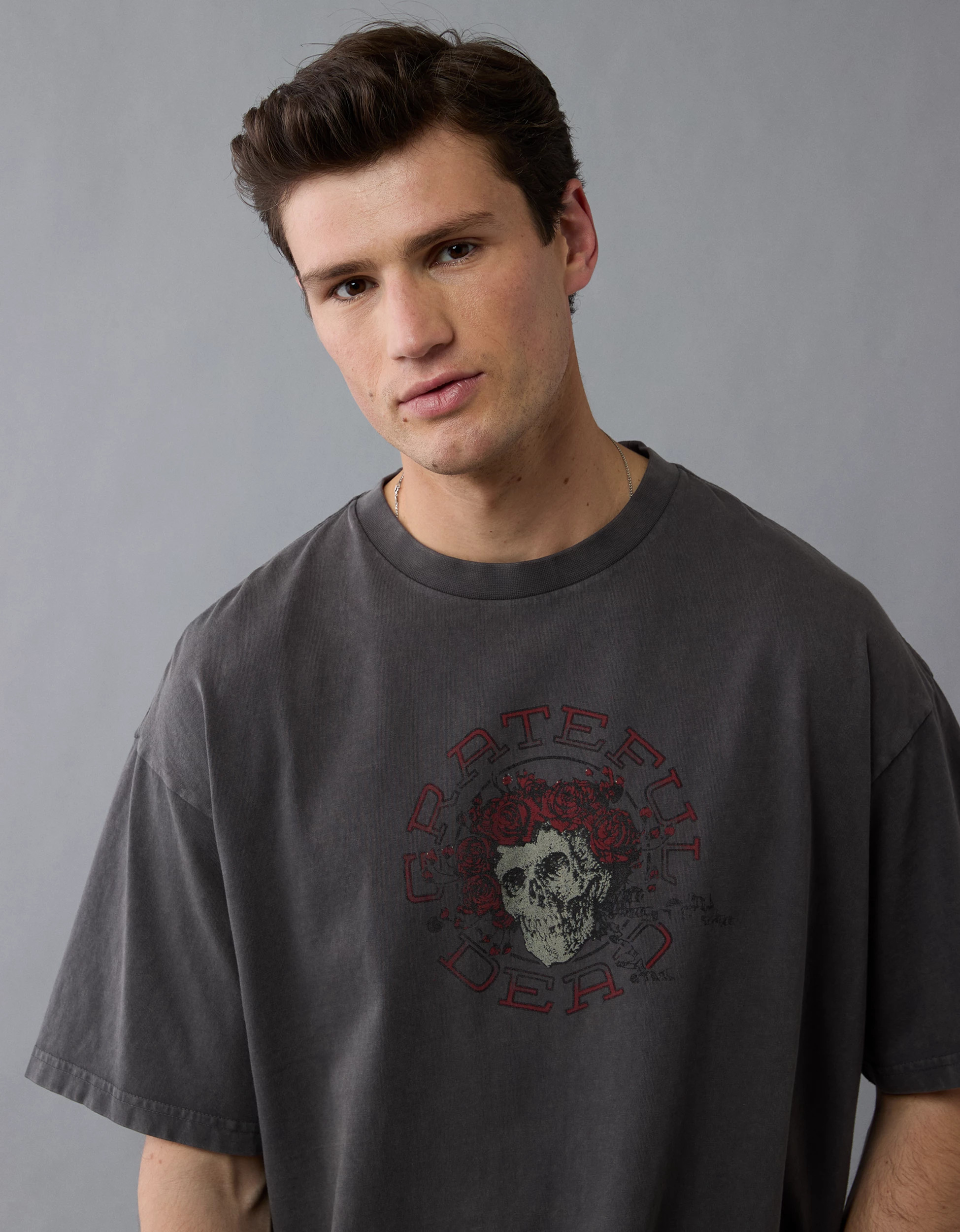 AE Boxy Grateful Dead Graphic T-Shirt | American Eagle Outfitters (US & CA)
