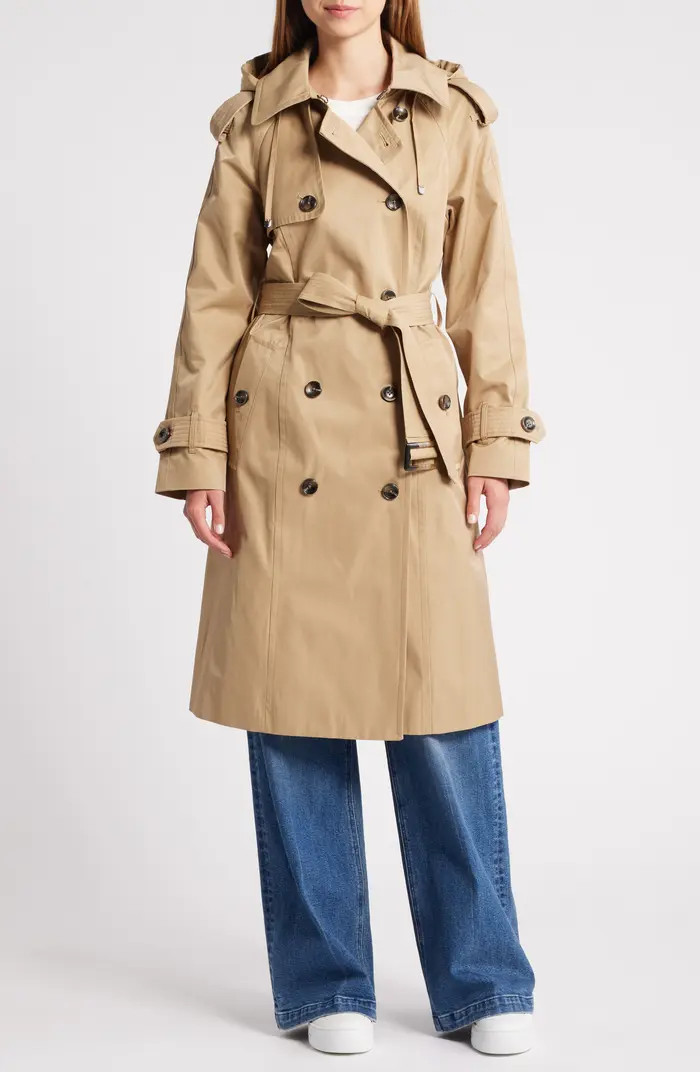 London Fog Water Resistant Belted Trench Coat | Nordstrom | Nordstrom