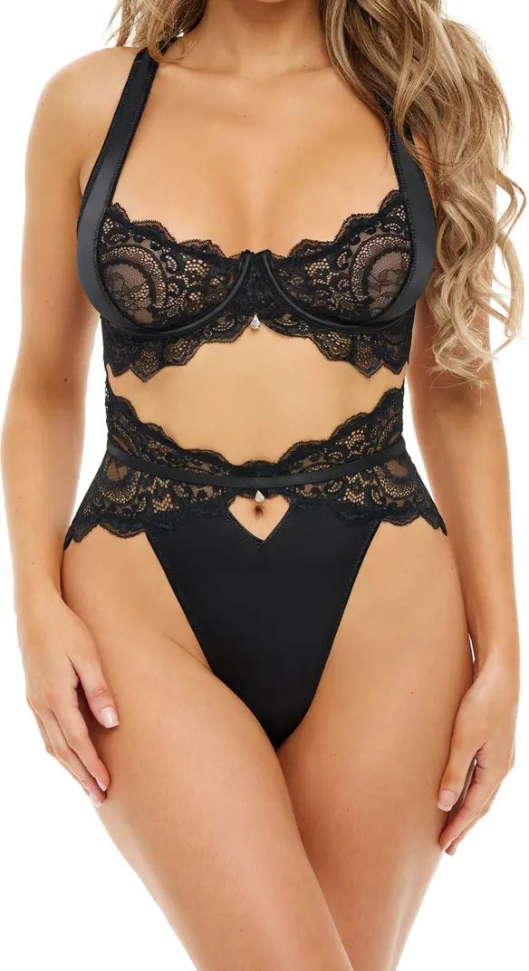 Sadie Lace Underwire Bra & Thong Set | Nordstrom