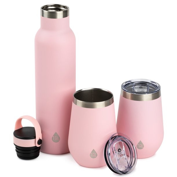 TAL Stainless Steel Ranger Wine Tumblers 26 fl oz. 3 Pack, Pink - Walmart.com | Walmart (US)