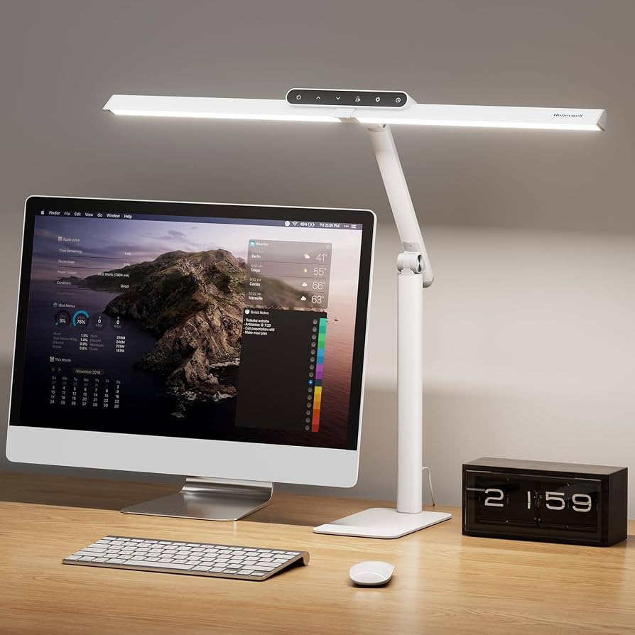 Honeywell LED Desk Lamp with Base - HJ1WT Sunturalux Eye-Caring Architect Desk Lamp for Home Offi... | Amazon (US)