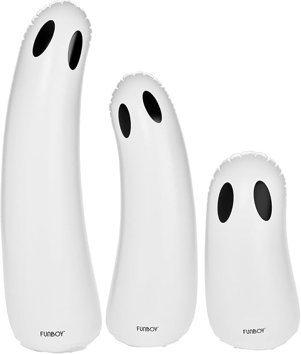 FUNBOY Standing Inflatable Light-Up Outdoor Ghost Halloween D\u00e9cor, 3-Pack | Amazon (US)