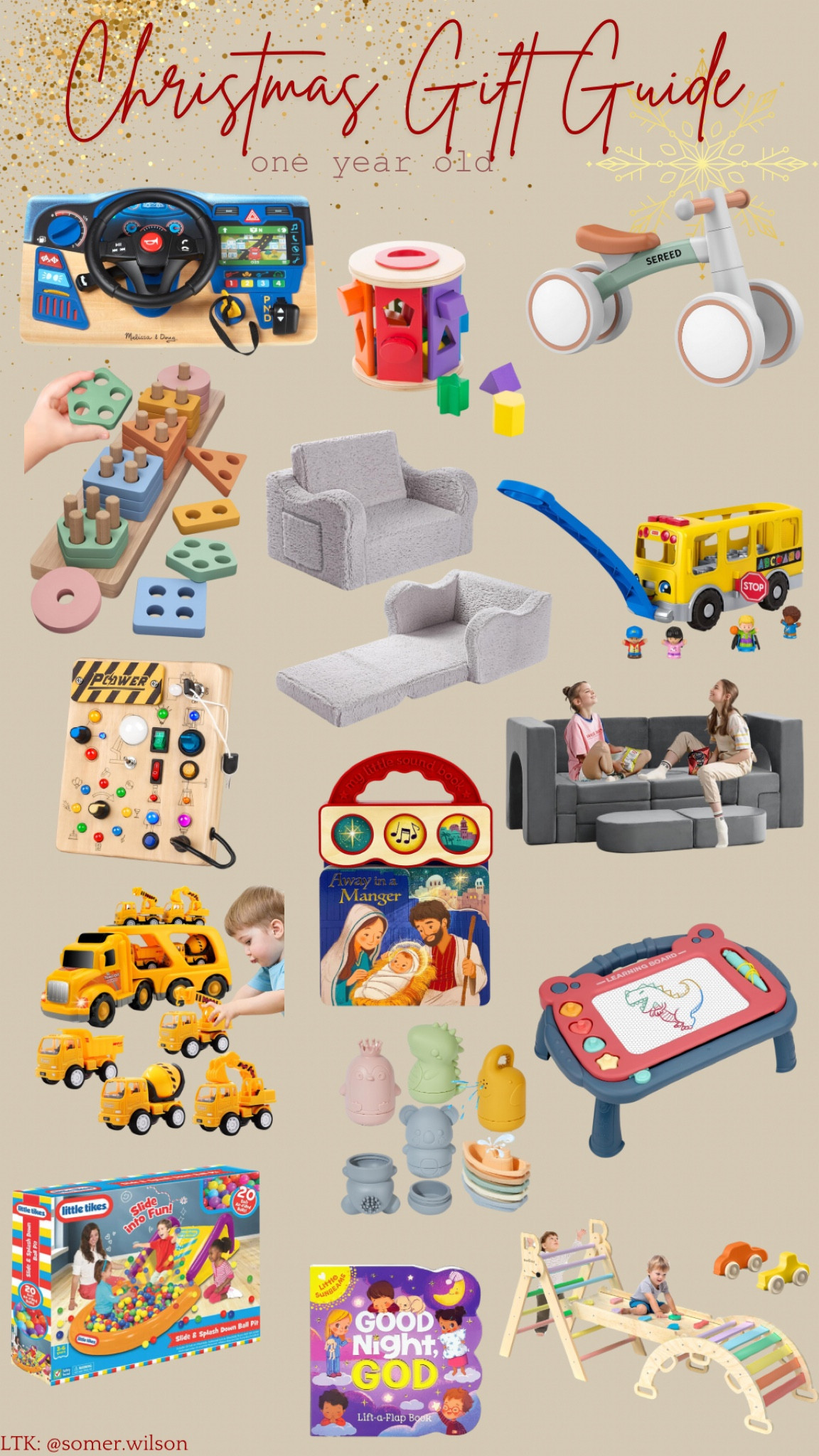 Christmas gift ideas for a one year old! 

#LTKGiftGuide #LTKHoliday #LTKBaby