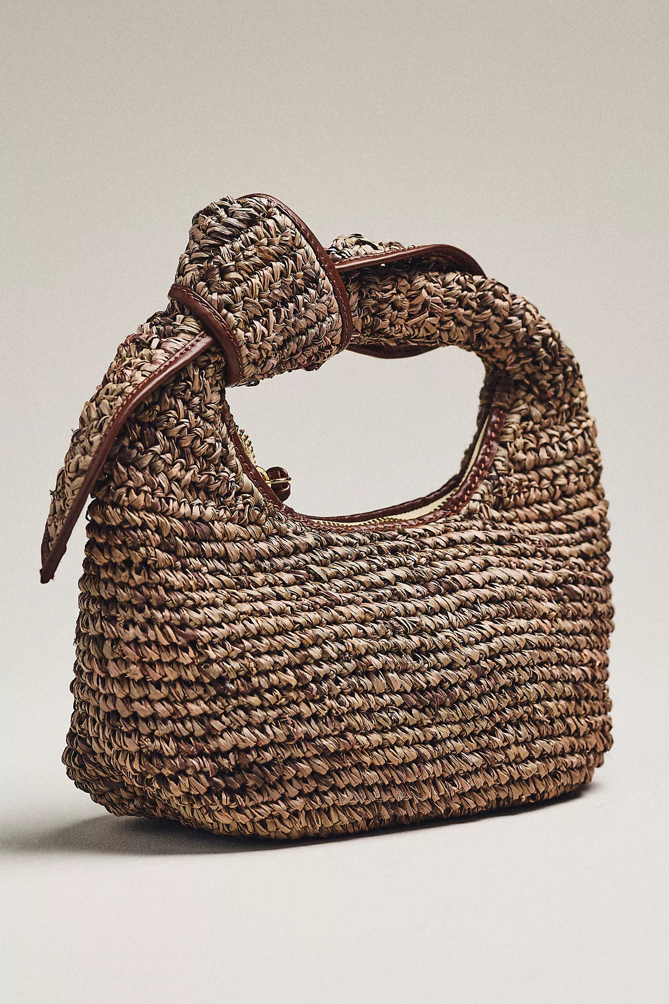 POOLSIDE The Josie Raffia Top-Handle Bag | Anthropologie (US)