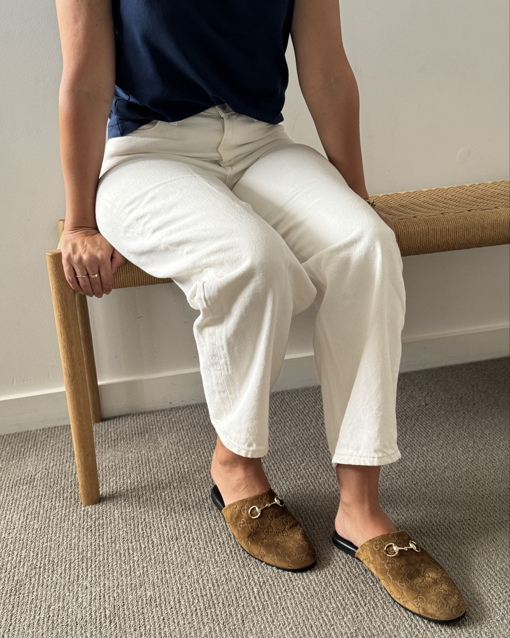 Slippers to be seen. Gucci embossed mules that will see me through Autumn in style. Obsessed. True to size and super comfy, from Net-A-Porter. #ad

#LTKaustralia #LTKautumn