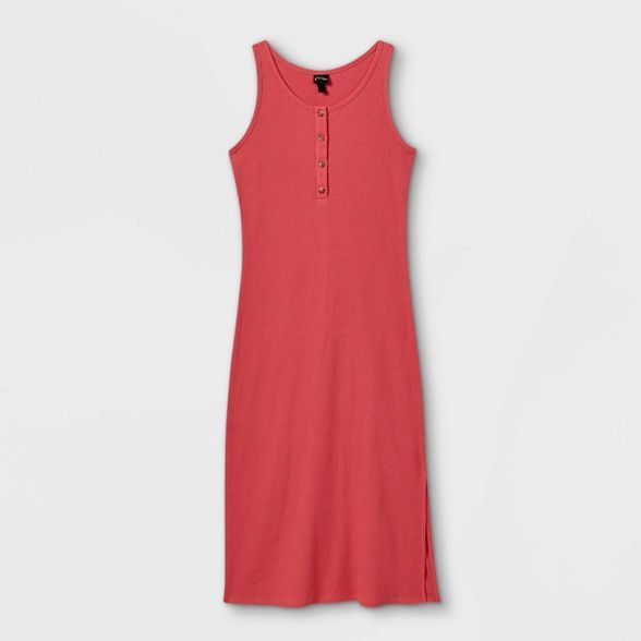 Girls' Rib-Knit Midi Sleeveless Dress - art class™ | Target