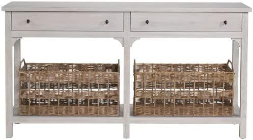 Universal Furniture Kinsley Buttermilk and Natural Console Table | Amazon (US)