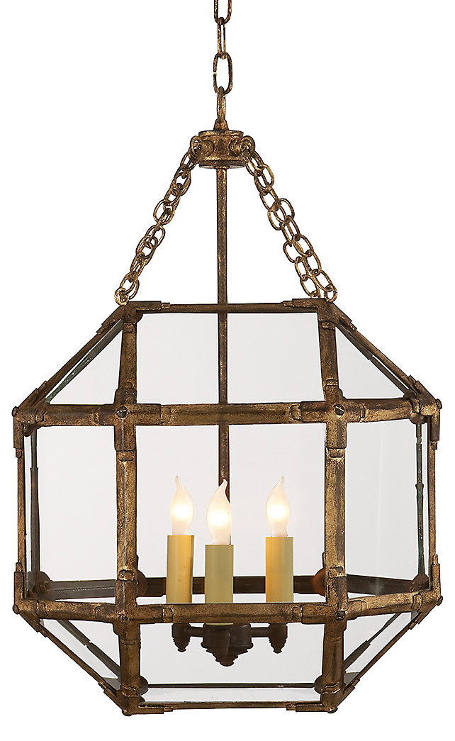 Morris Small Lantern, Gilded Iron | One Kings Lane