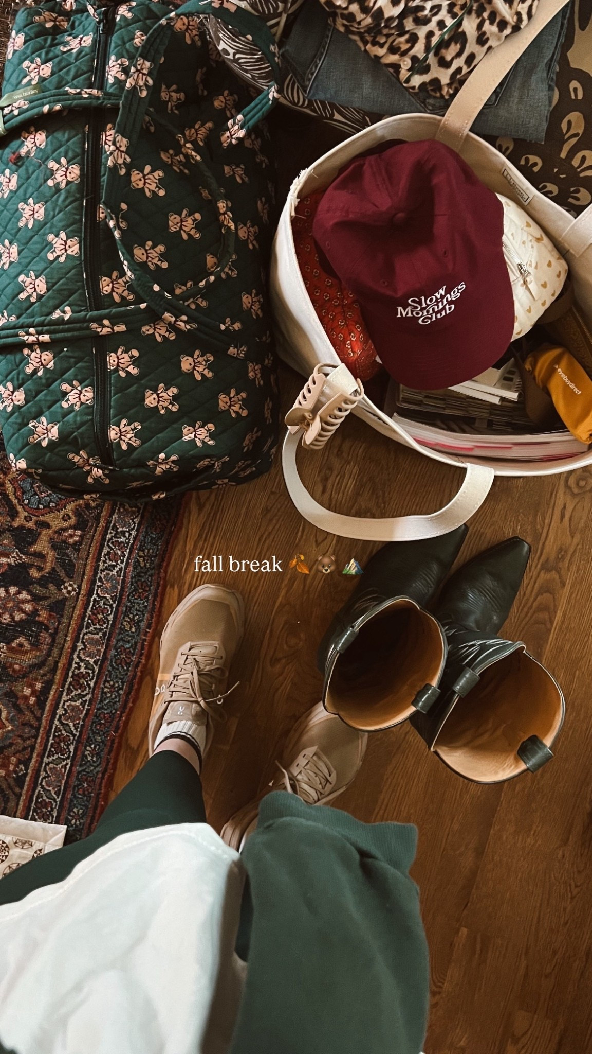 headed to the mountains for fall break. travel tote travel bag hiking shoes. cowboy boots.

#LTKSeasonal #LTKTravel #LTKOver40