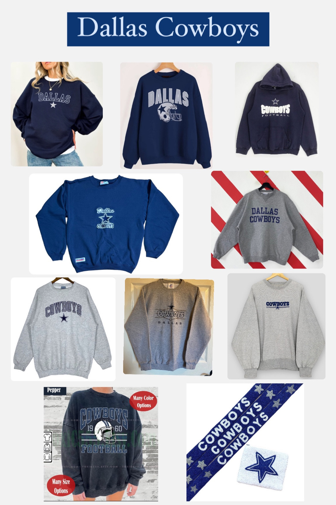 Etsy. Dallas Cowboys. Dallas Cowboys Sweatshirt. Dallas Cowboys Hoodie. Vintage Dallas Cowboys. Sale. Cyber Week. Gift Guide. Gifts For Him. Gifts For Her. Texas. Sale. Football  

#LTKCyberWeek #LTKsalealert #LTKGiftGuide