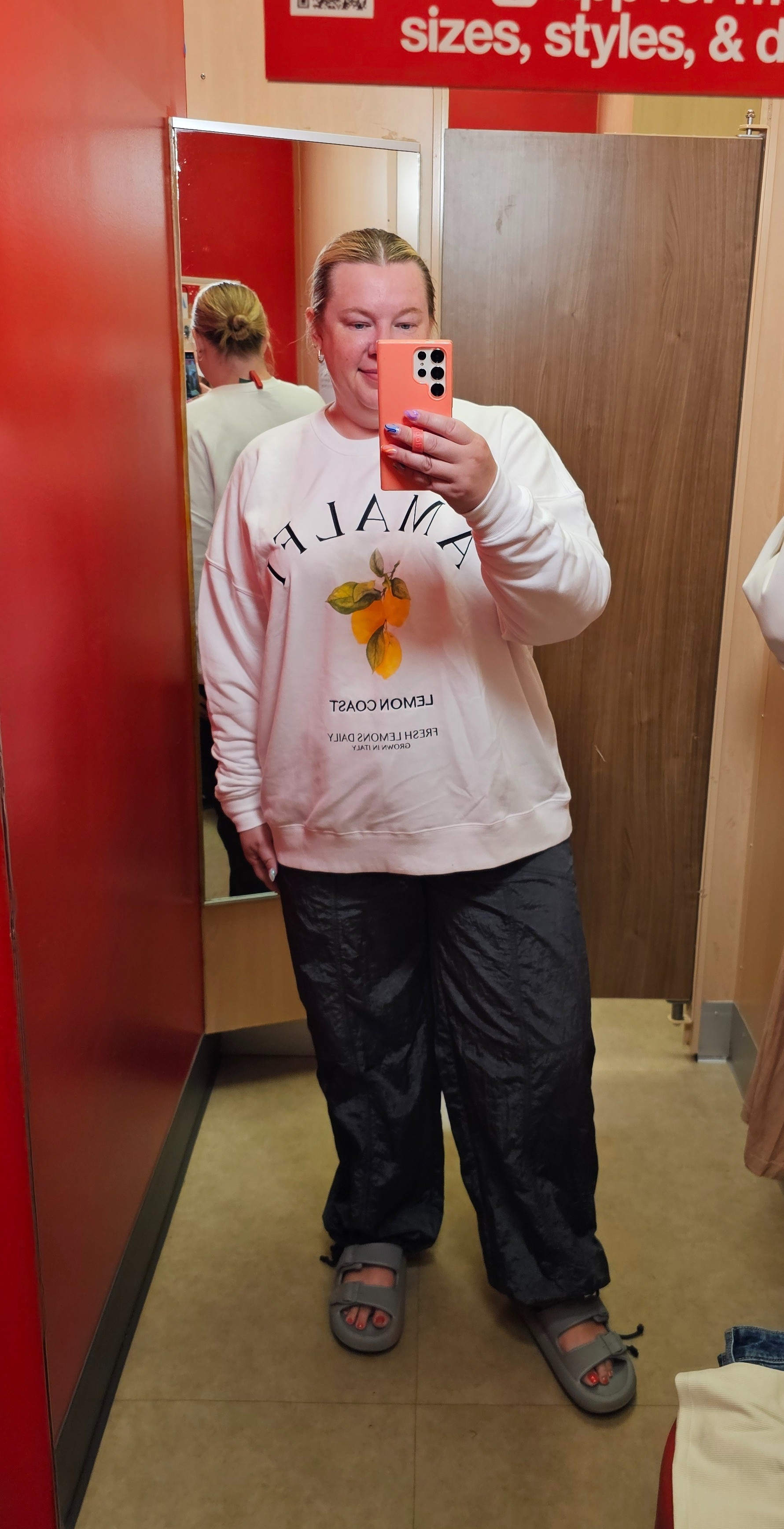 Sweatshirt XXL. Do not recommend these pants but linking some better ones that are TTS. 

#LTKMidsize #LTKOver40 #LTKFindsUnder100