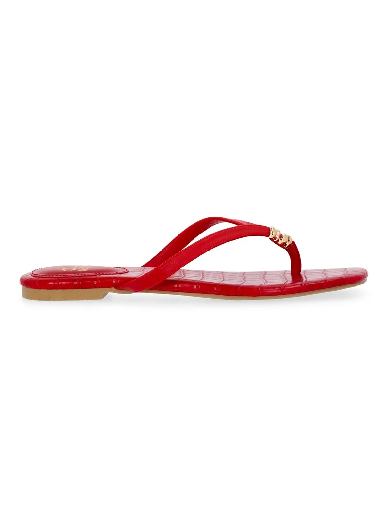 Madden NYC Women's Square Flip Flops | Walmart (US)