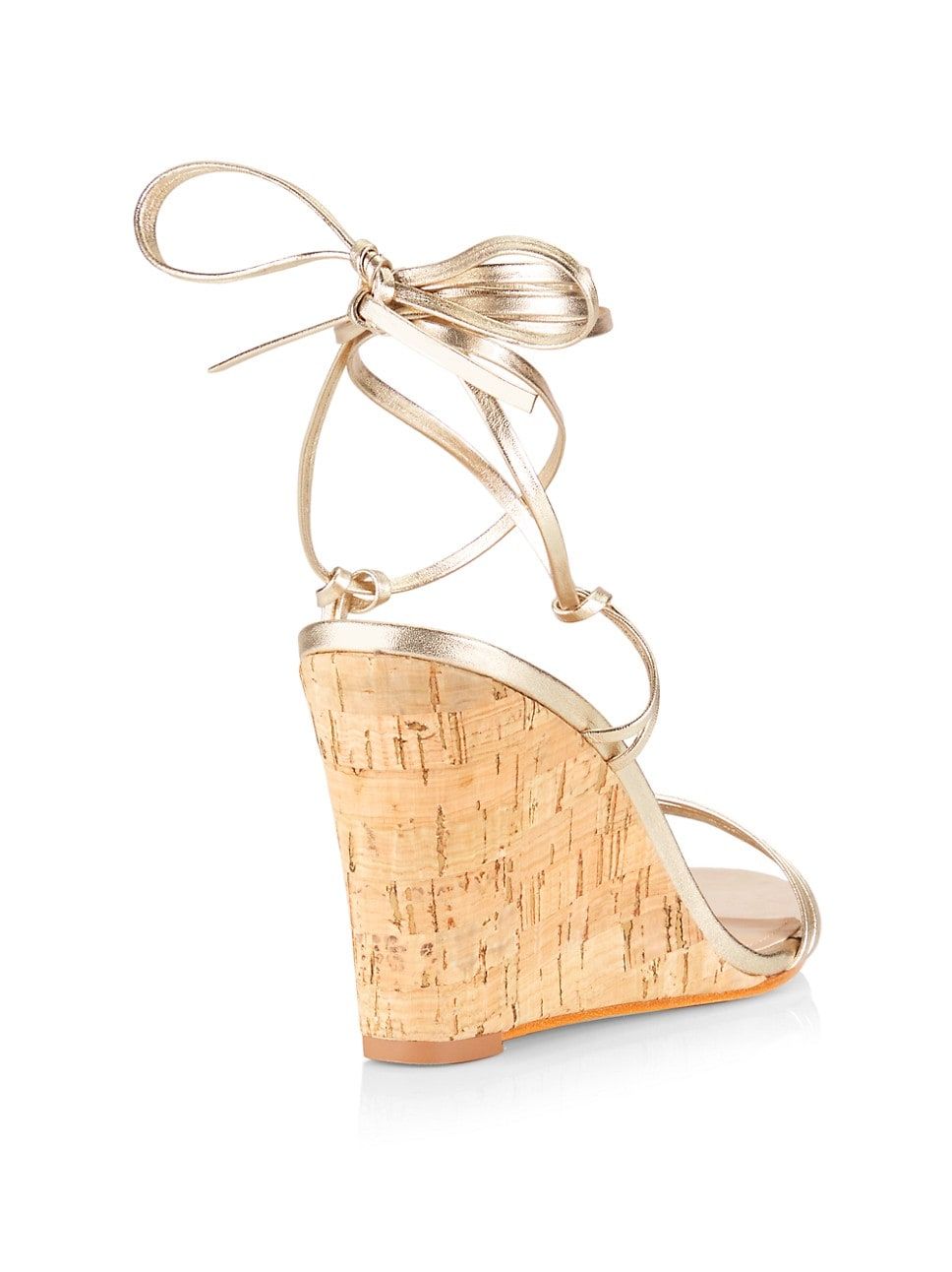 COLLECTION Lace-Up Cork Wedge Sandals | Saks Fifth Avenue