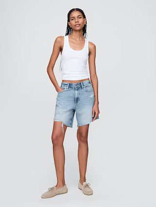 8" Mid Rise '90s Loose Denim Bermuda Shorts | Gap (US)