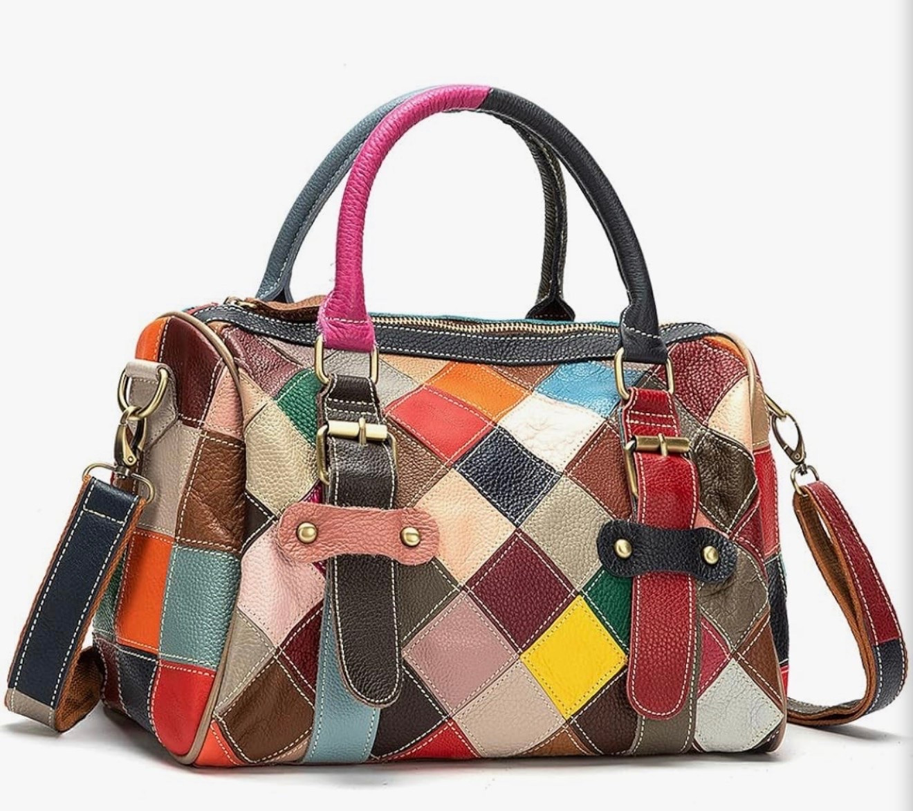 Genuine Leather Tote Bag for Women Satchel Handbags Top Handle Handbag Multicolor Splice Shoulder Bag
Genuine Leather

#LTKootd #LTKgrwm #LTKdayinmylife