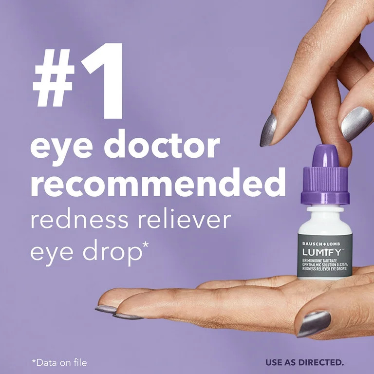 LUMIFY Eye Drops for Redness Relief and Whiter and Brighter Looking Eyes, .08 fl oz (2.5 ml) | Walmart (US)