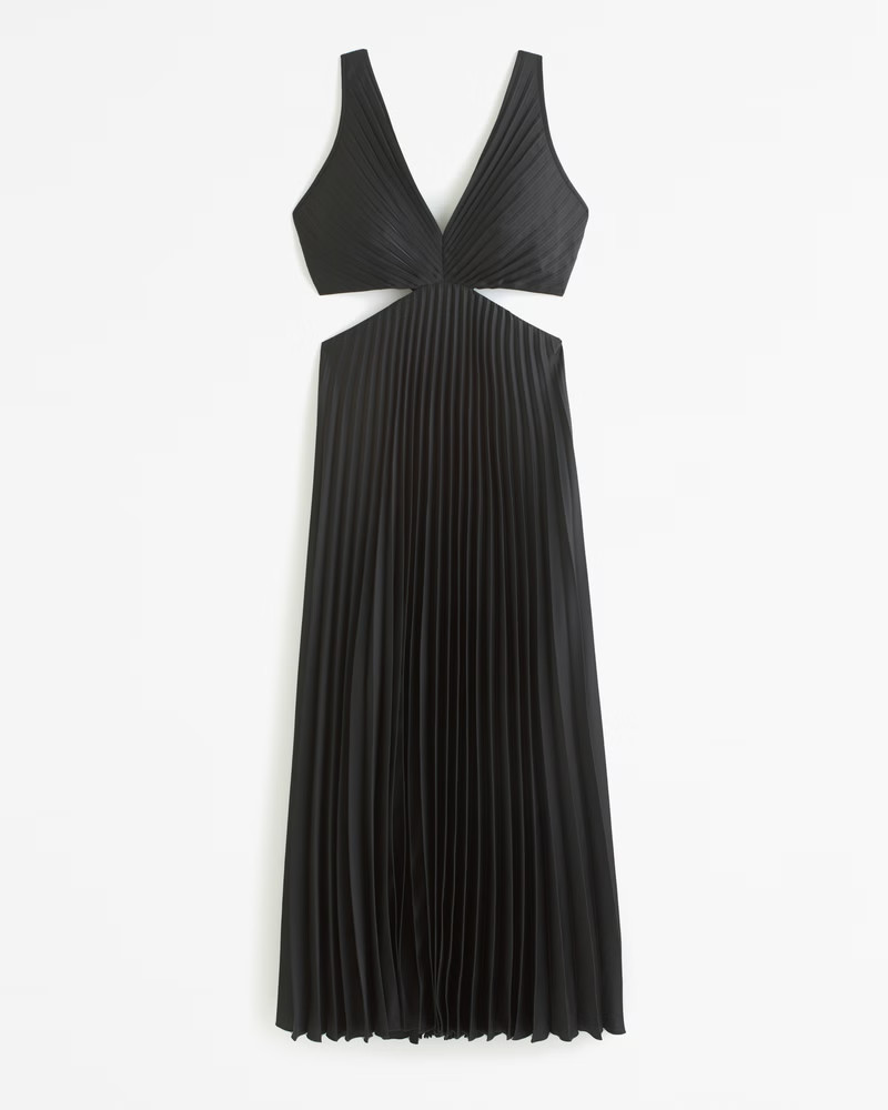 Women's The A&F Giselle Pleated Cutout Maxi Dress | Women's The A&F Wedding Shop | Abercrombie.co... | Abercrombie & Fitch (US)