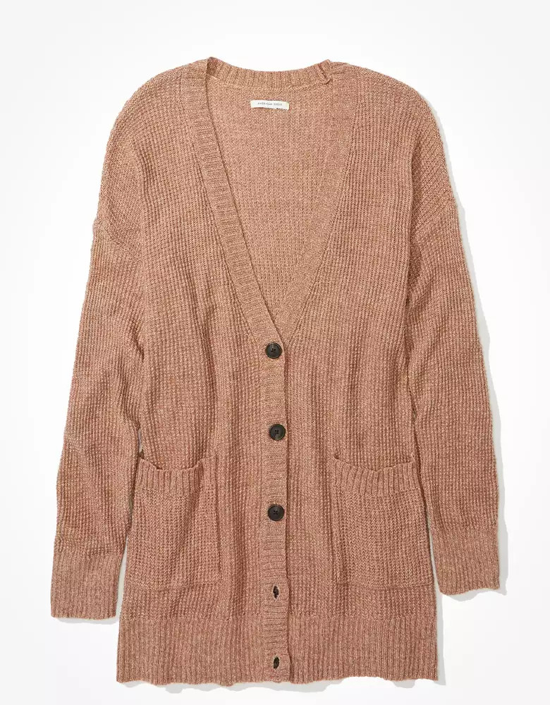 AE Oversized Button Up Cardigan | American Eagle Outfitters (US & CA)