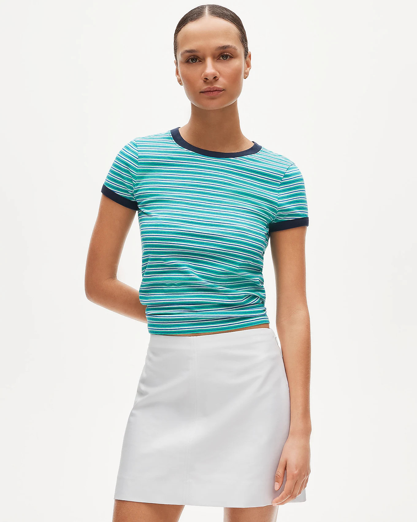 Vintage jersey ringer T-shirt in stripe | J. Crew US