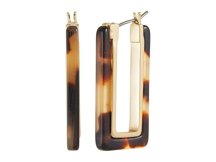 LAUREN Ralph Lauren 30 mm Link Hoop Earrings (Tortoise) Earring | Zappos